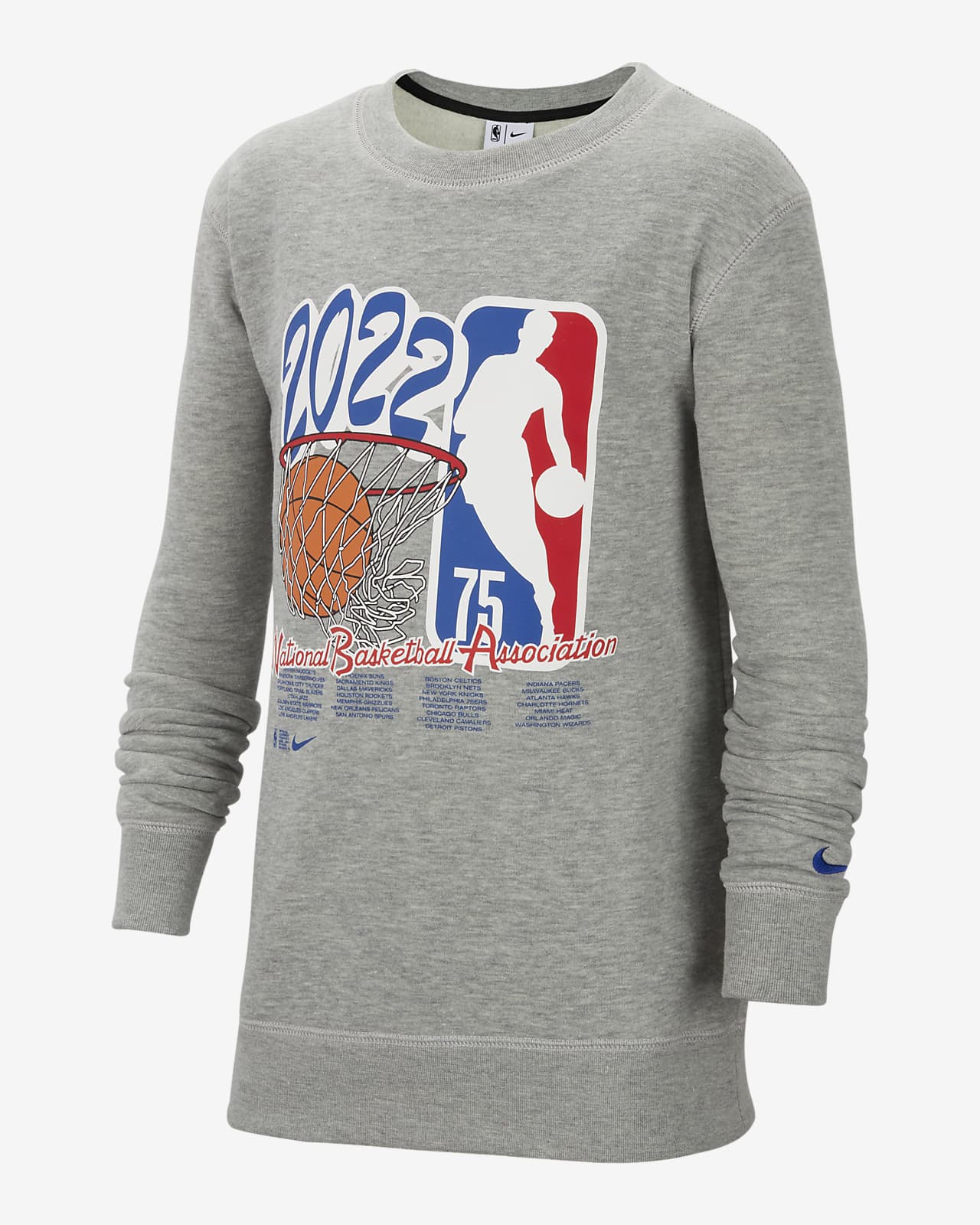 Bluza dresowa z dzianiny dla dużych dzieci Nike NBA Team 31 Courtside