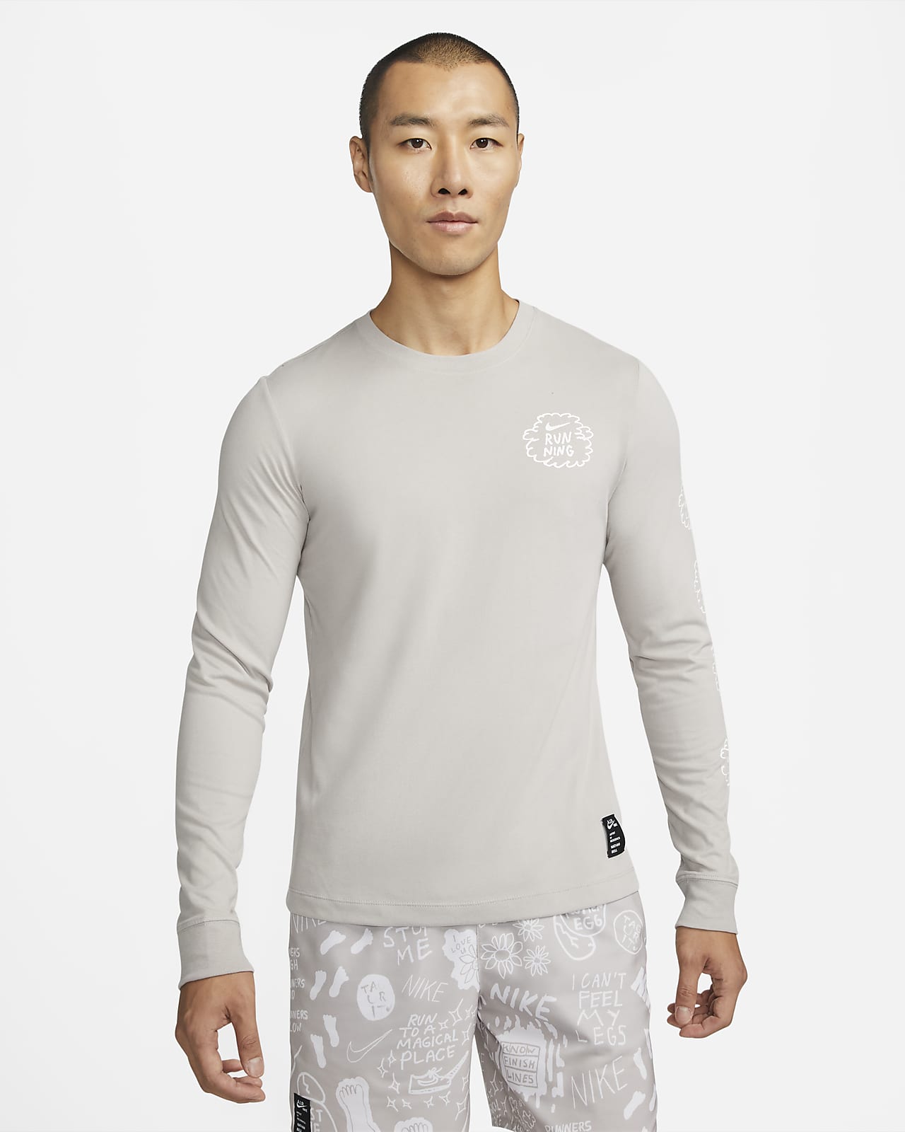 Nike Dri-FIT Nathan Bell 男款長袖跑步 T 恤
