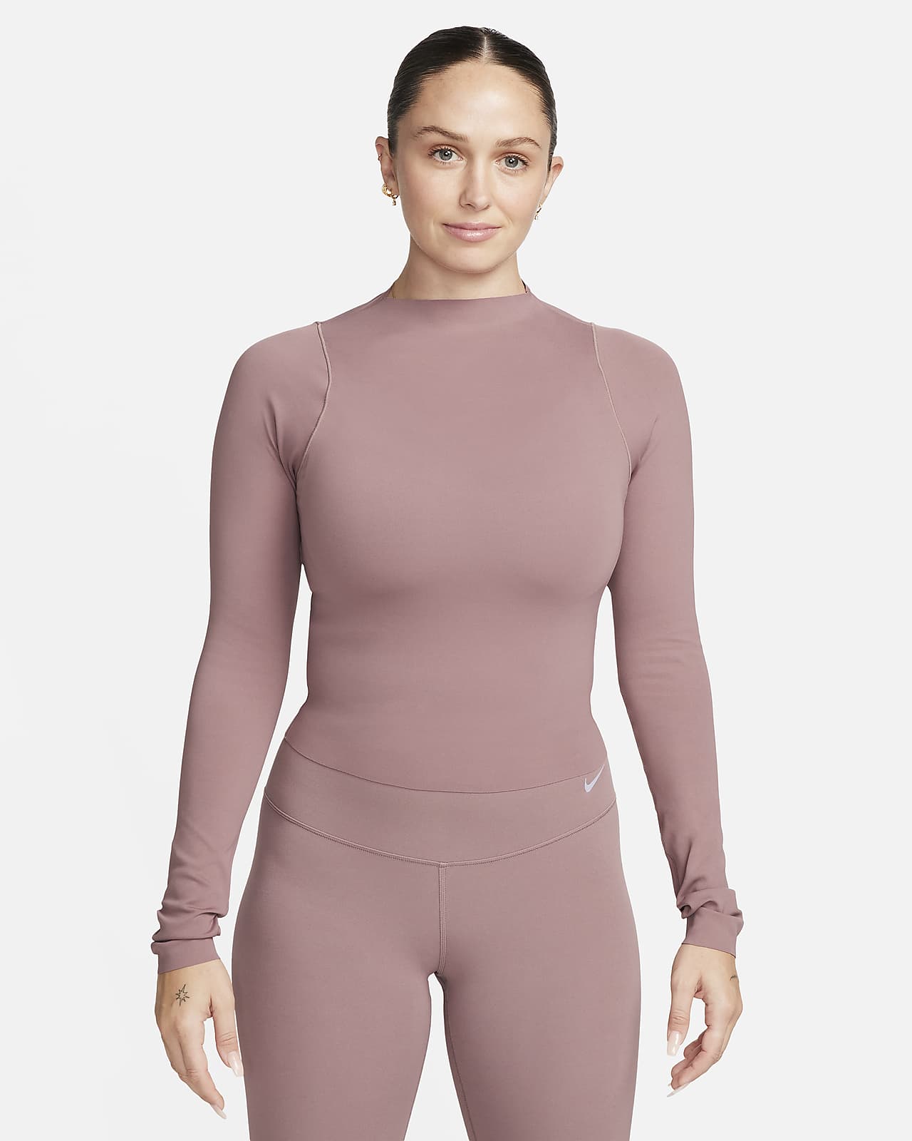 Långärmad tröja Nike Zenvy Dri-FIT för kvinnor