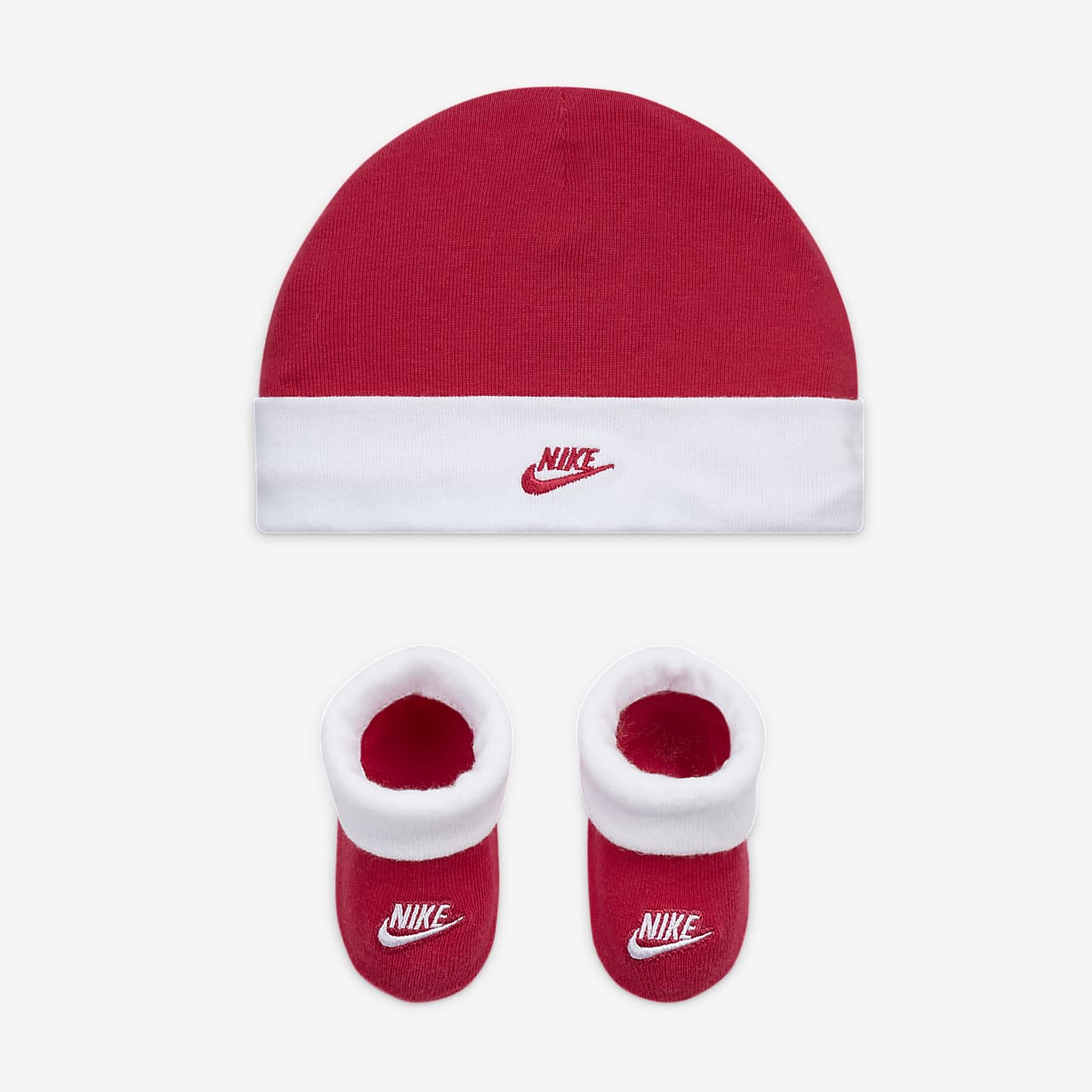 Nike Baby Hat and Booties Set.