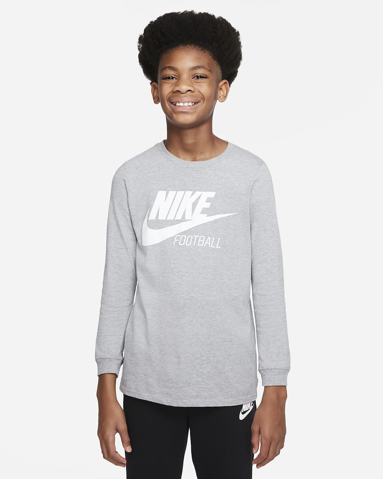 Nike Swoosh Big Kids' Long-Sleeve T-Shirt