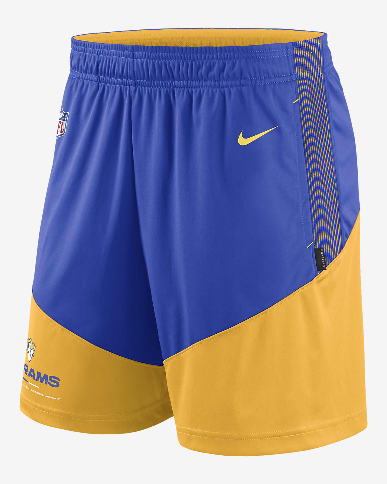 Nike Dri-FIT Primary Lockup (NFL Los Angeles Rams) Men's Shorts