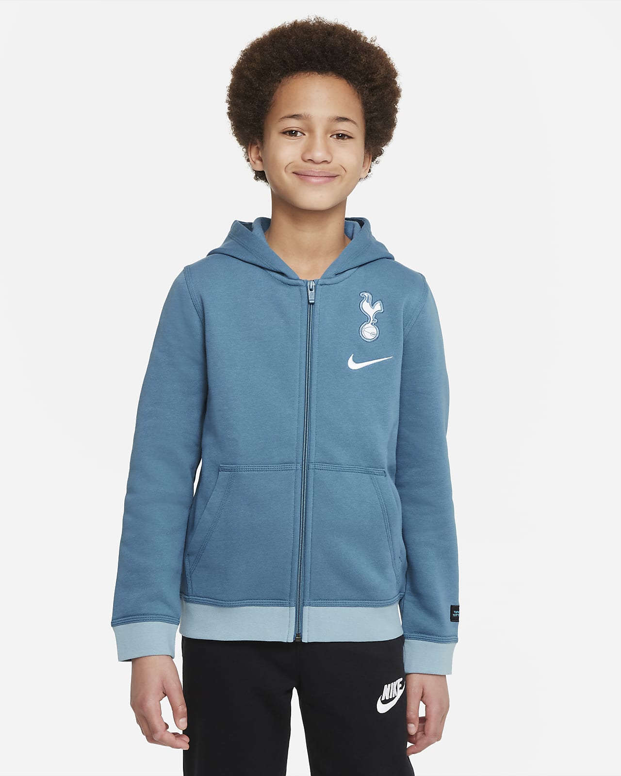 Tottenham Hotspur Club Fleece Older Kids' Full-Zip Hoodie. Nike SK