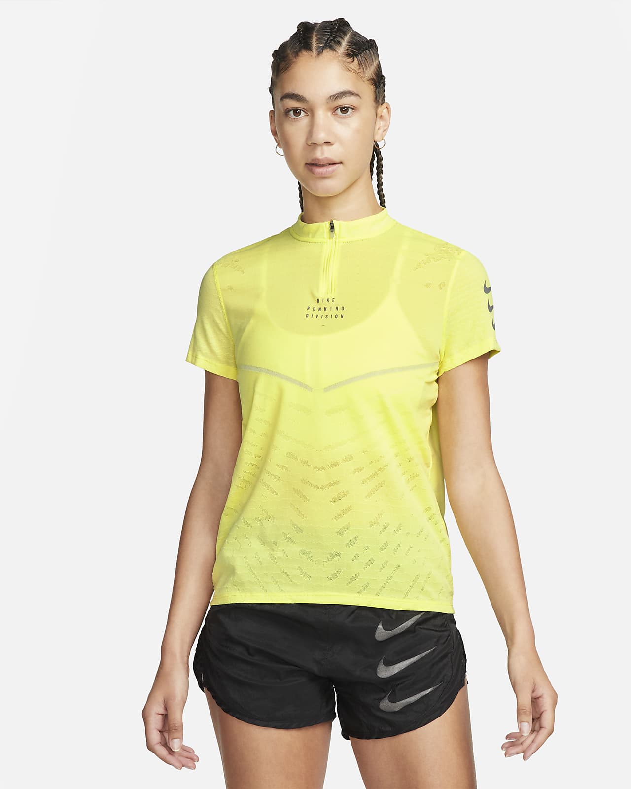 Haut de running technique à manches courtes Nike Dri-FIT ADV Run Division pour Femme