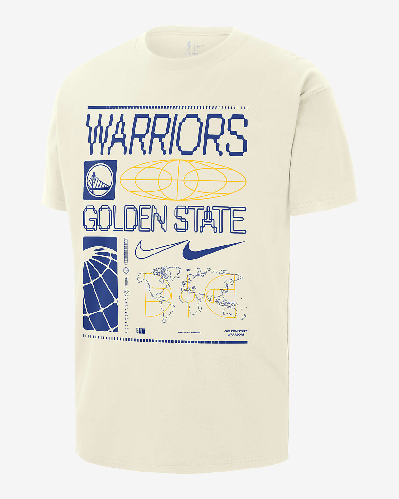 Golden State Warriors Men's Nike NBA Max90 T-Shirt. Nike UK