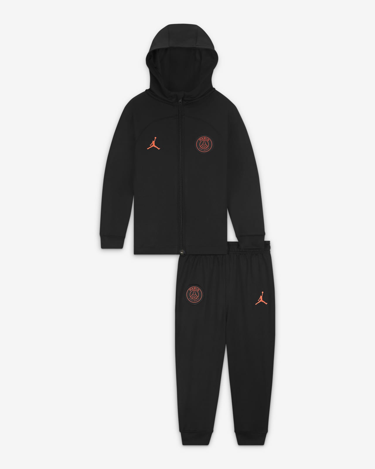 Paris Saint-Germain Strike Away Baby/Toddler Jordan Dri-FIT Hooded Football Tracksuit