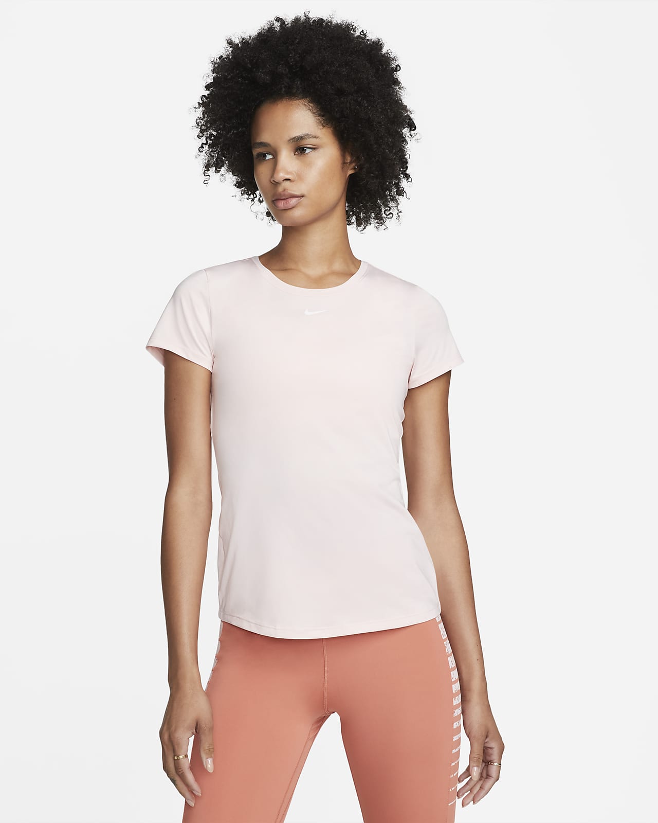 Kortärmad tröja med smal passform Nike Dri-FIT One för kvinnor