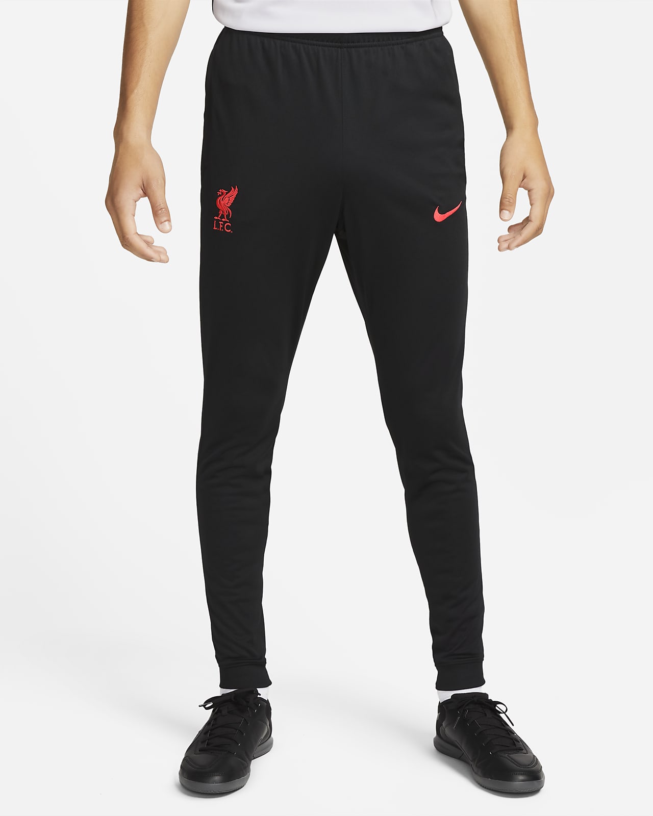 Ανδρικό πλεκτό ποδοσφαιρικό παντελόνι φόρμας Nike Dri-FIT εκτός έδρας Λίβερπουλ Strike