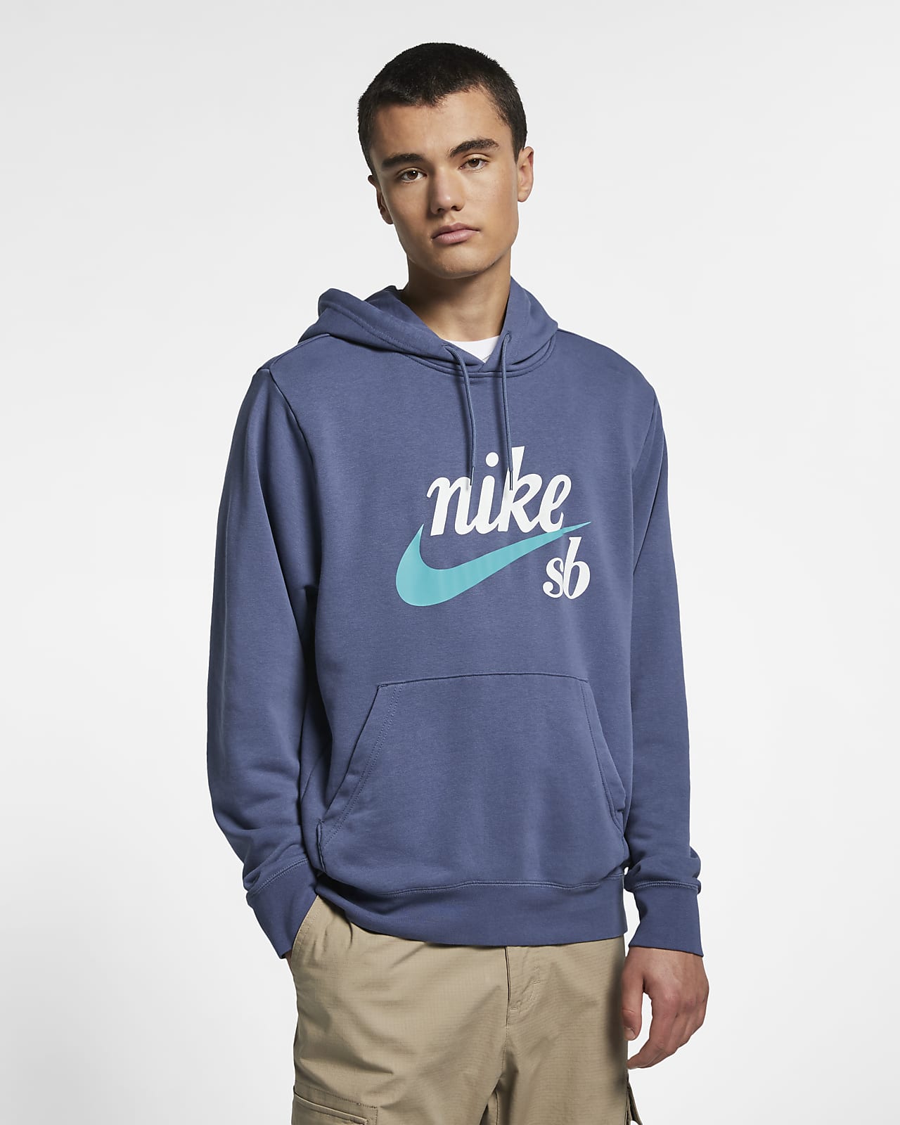 nike sb icon light blue hoodie