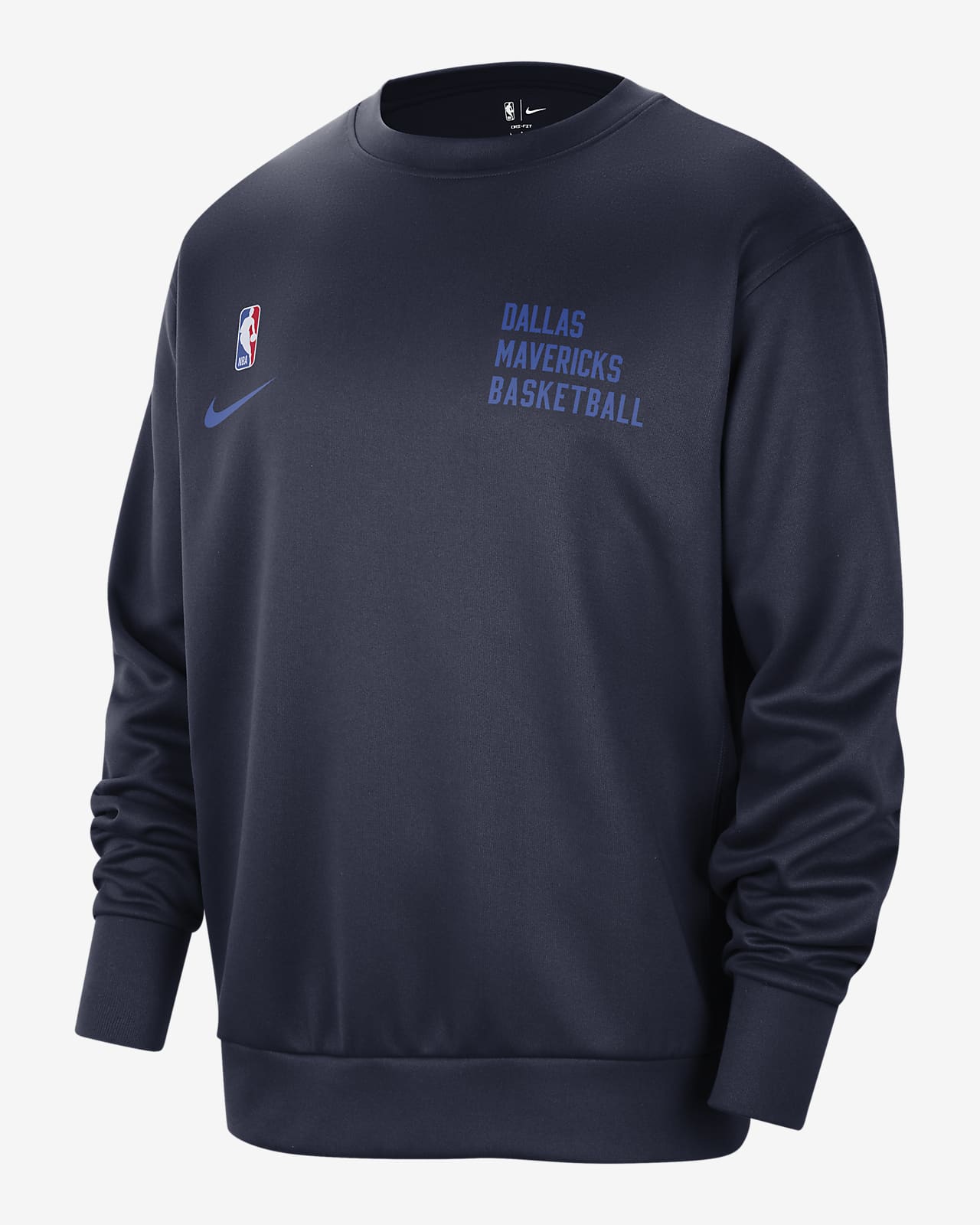 Dallas Mavericks Spotlight Men's Nike Dri-FIT NBA Crew-Neck Sweatshirt