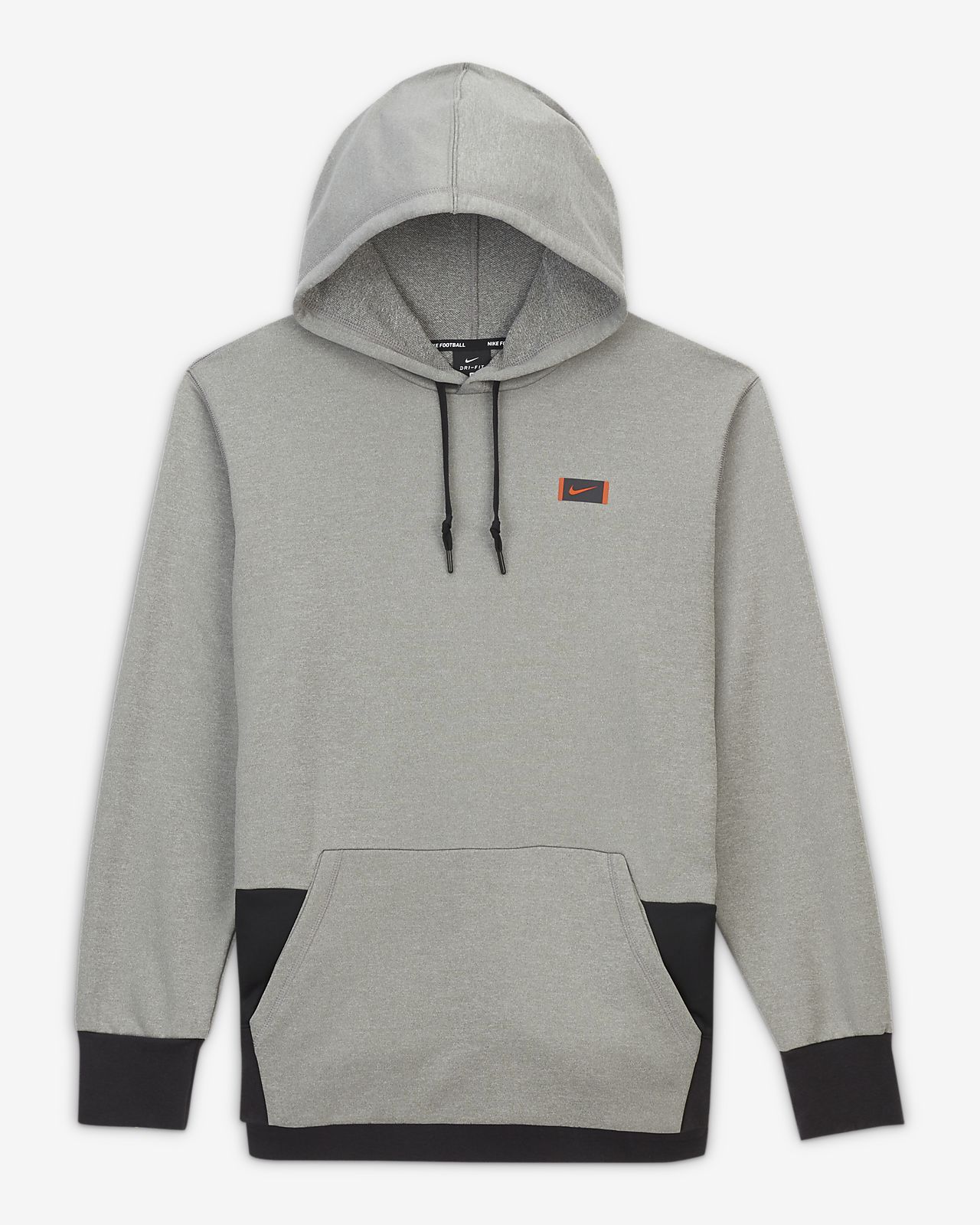grey nike fleece hoodie