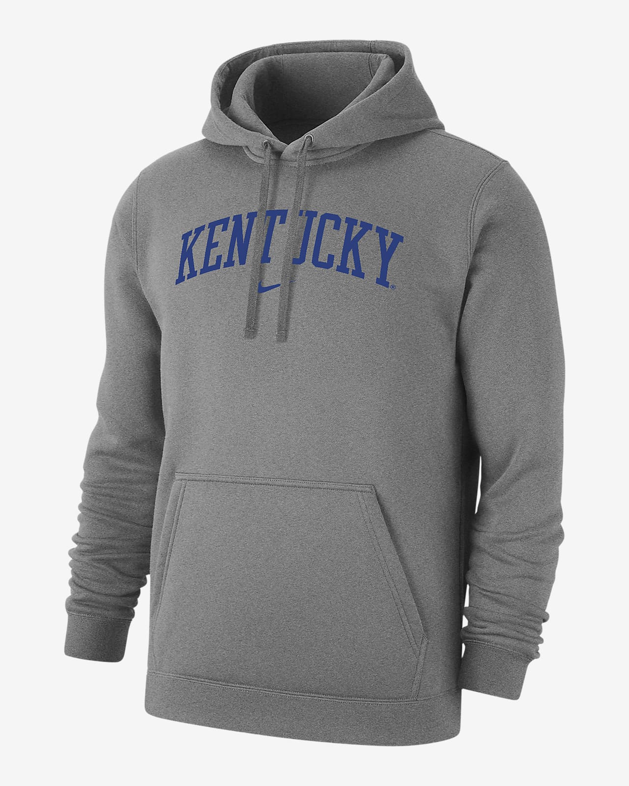 Sudadera con gorro sin cierre universitaria Nike para hombre Kentucky Club Fleece