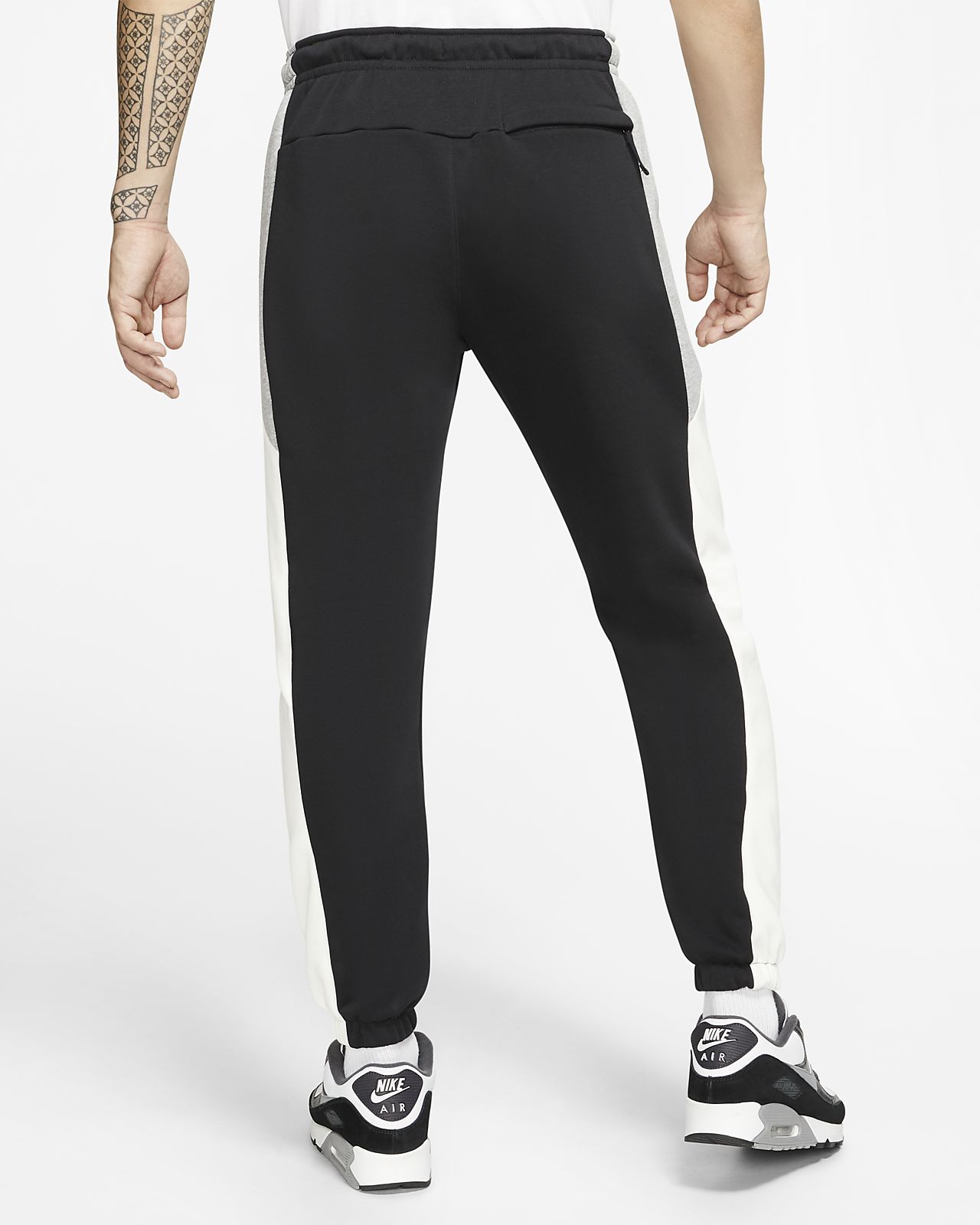 nike swoosh colour block fleece pants