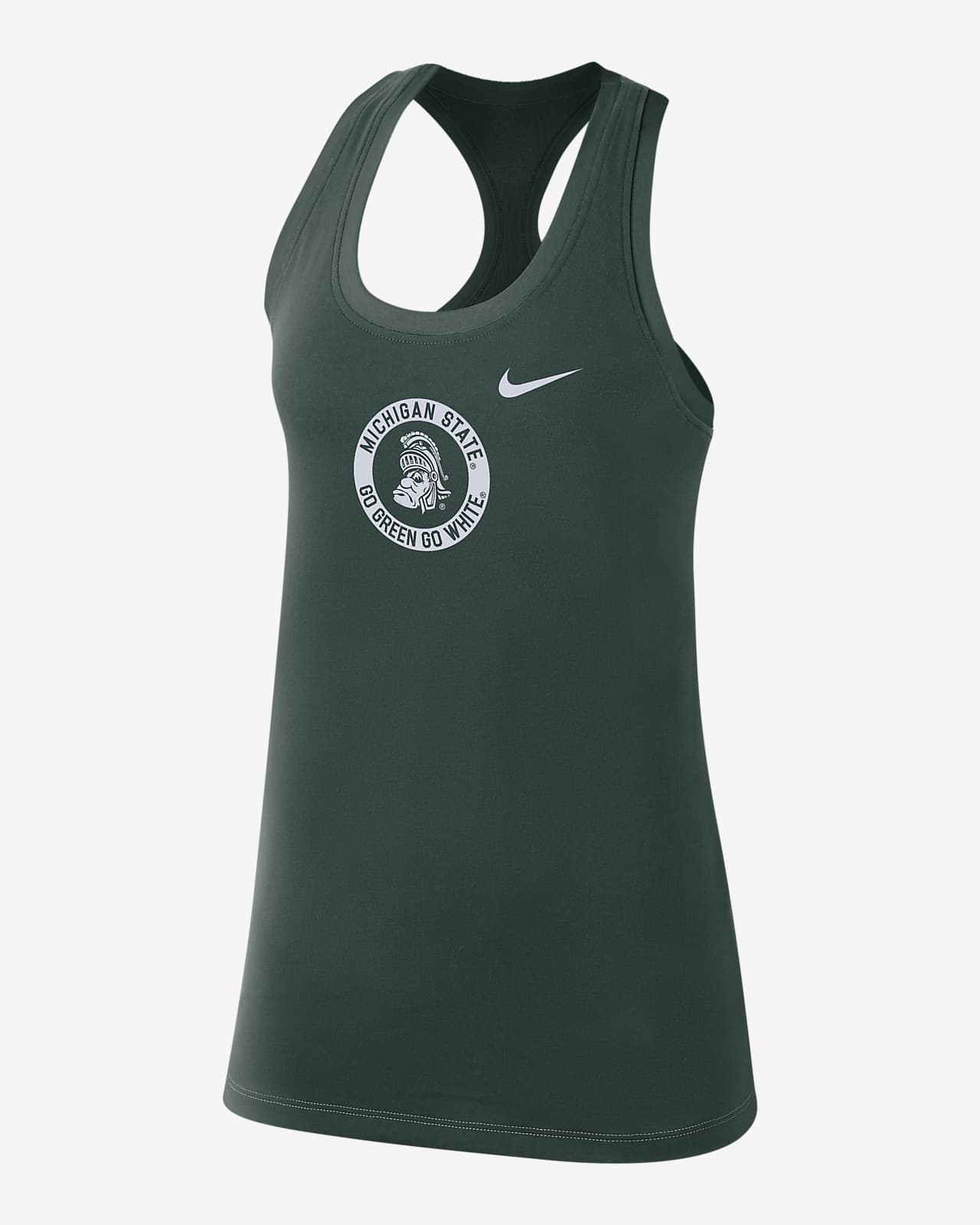 Camiseta de tirantes Nike College para mujer Michigan State
