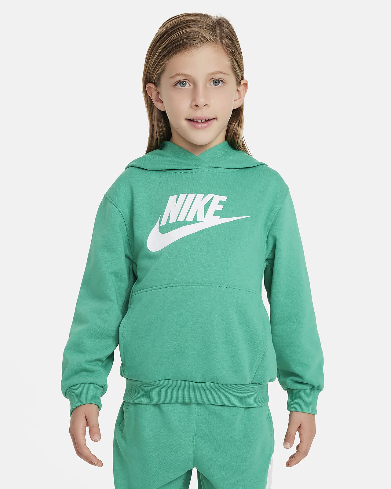 Sudadera con gorro para niños talla pequeña Nike Sportswear Club French Terry Pullover