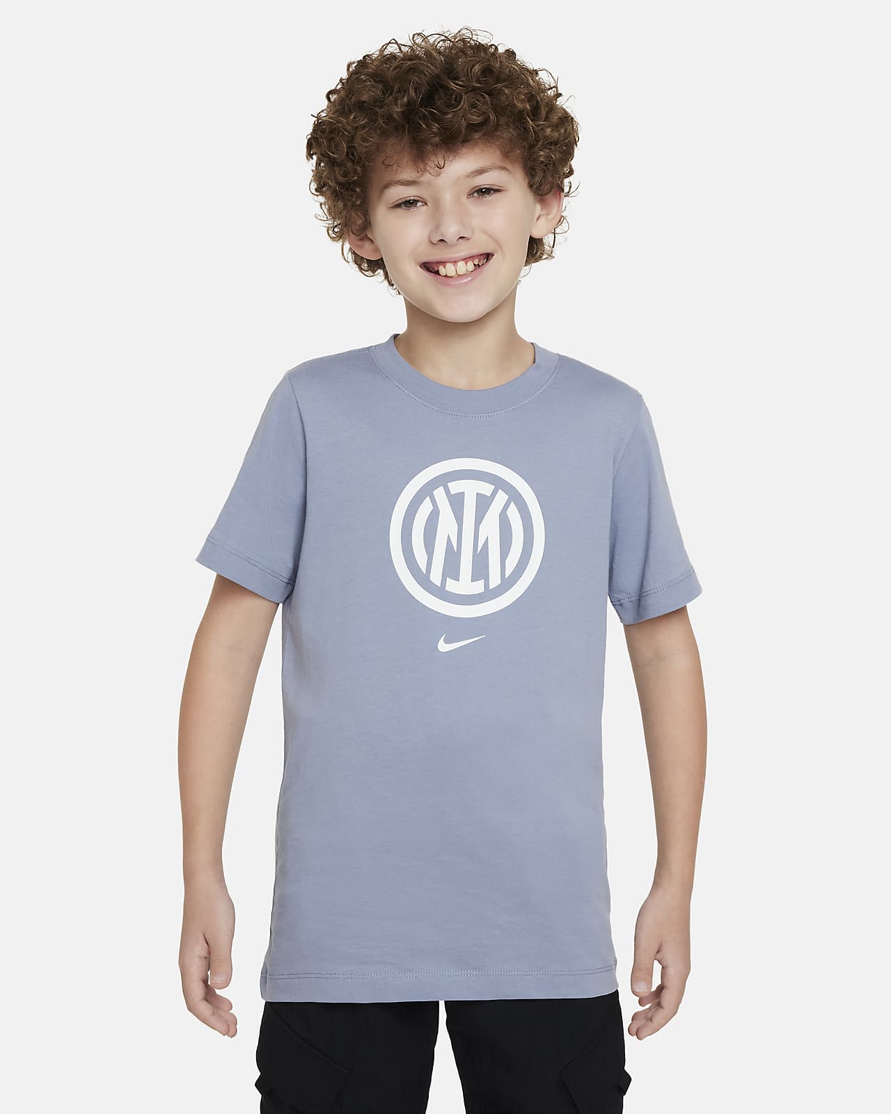 Inter Milan Crest Older Kids' Nike T-Shirt