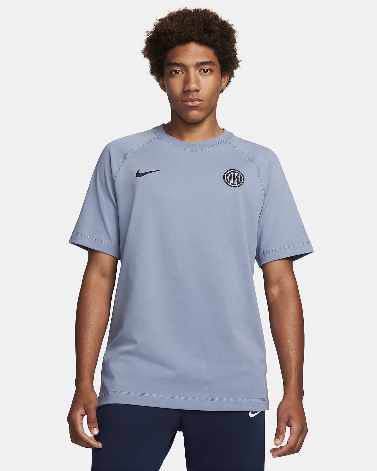 Męska koszulka piłkarska z krótkim rękawem Nike Inter Mediolan Travel (wersja trzecia)