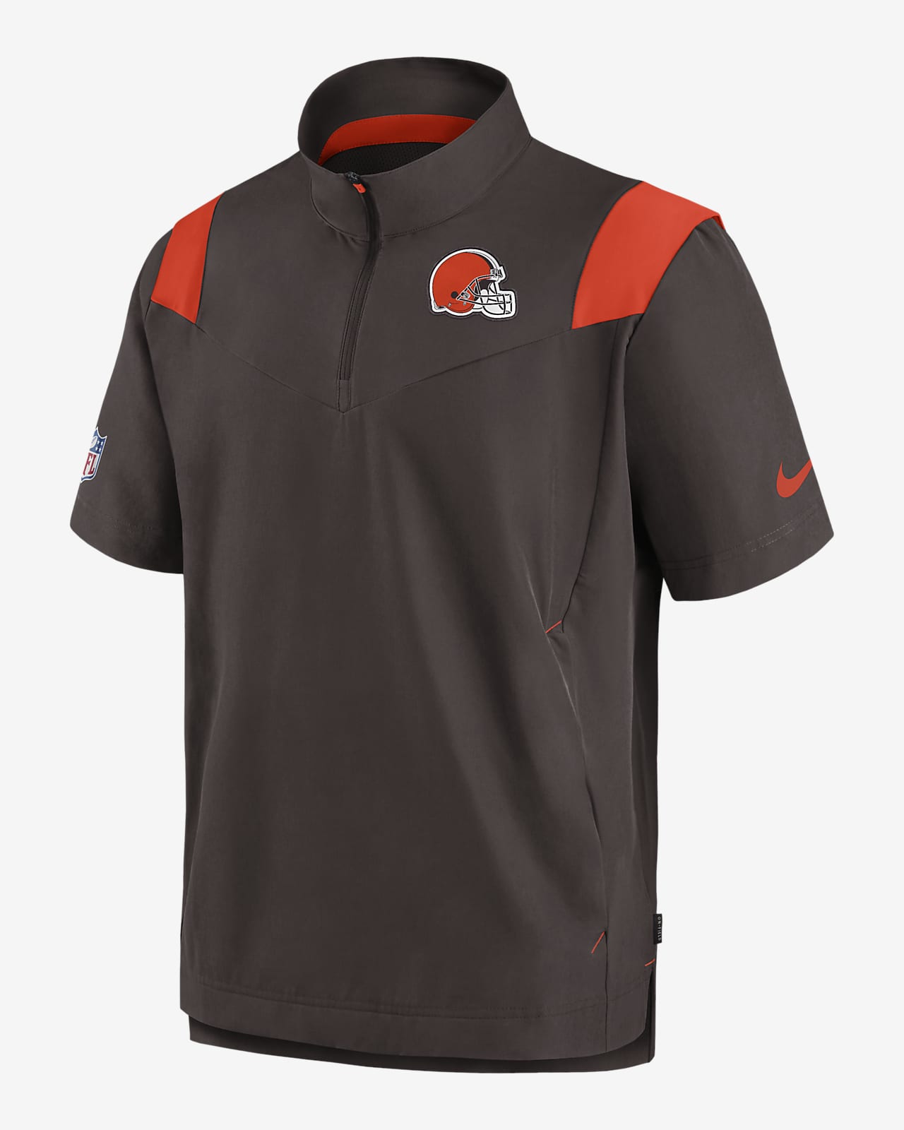 Nike Sideline Coach Lockup (NFL Cleveland Browns) Men's Short-Sleeve Jacket