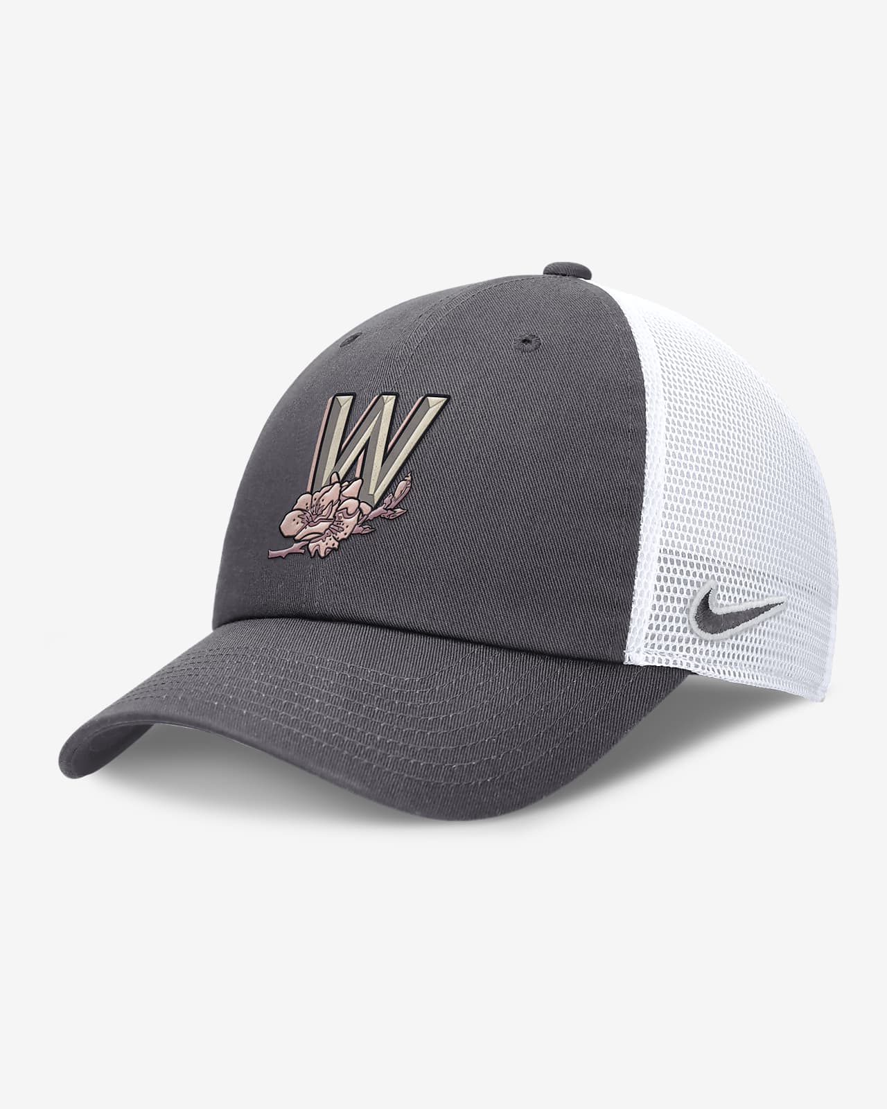 Gorra de rejilla Nike de la MLB ajustable para hombre Washington Nationals City Connect Club