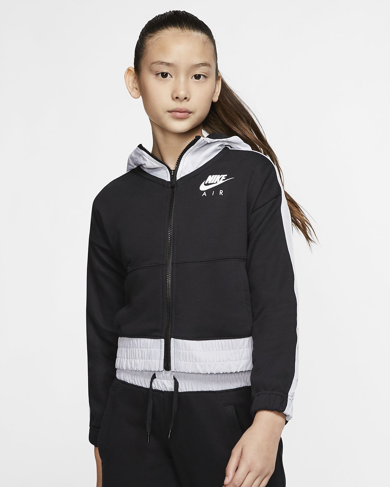 Nike Air Older Kids' (Girls') Full-Zip Hoodie. Nike AE
