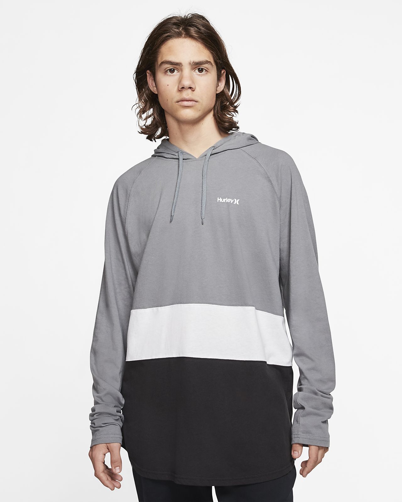 hurley hooded shirt