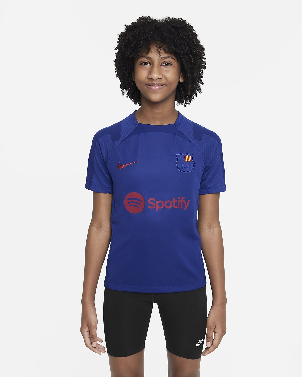 Maglia da calcio in maglia Nike Dri-FIT FC Barcelona Strike – Ragazzi
