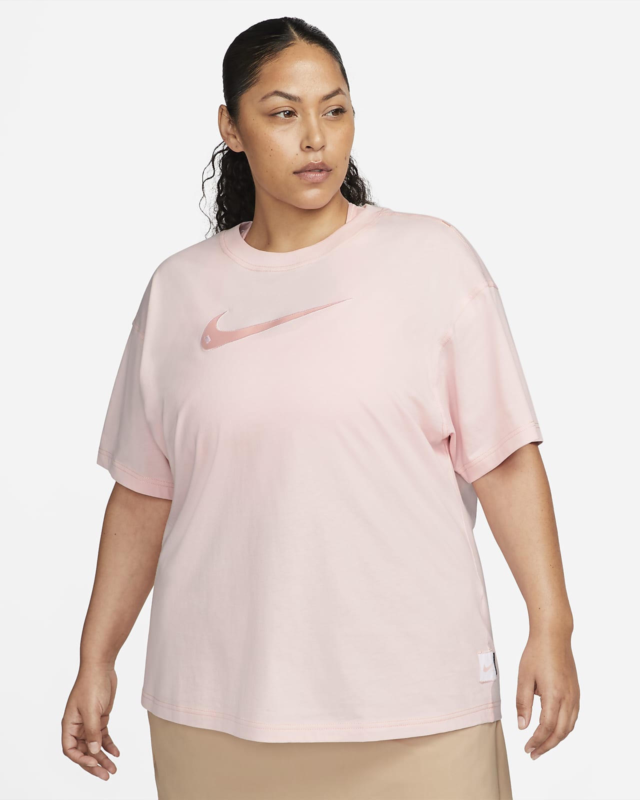 Nike Sportswear Swoosh Kurzarmoberteil für Damen (große Größe)