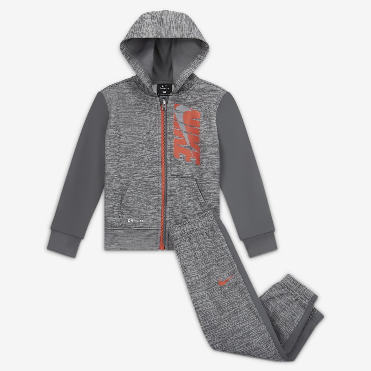 Conjunto de sudadera con capucha y pantalones para bebés Nike Therma. Nike .com