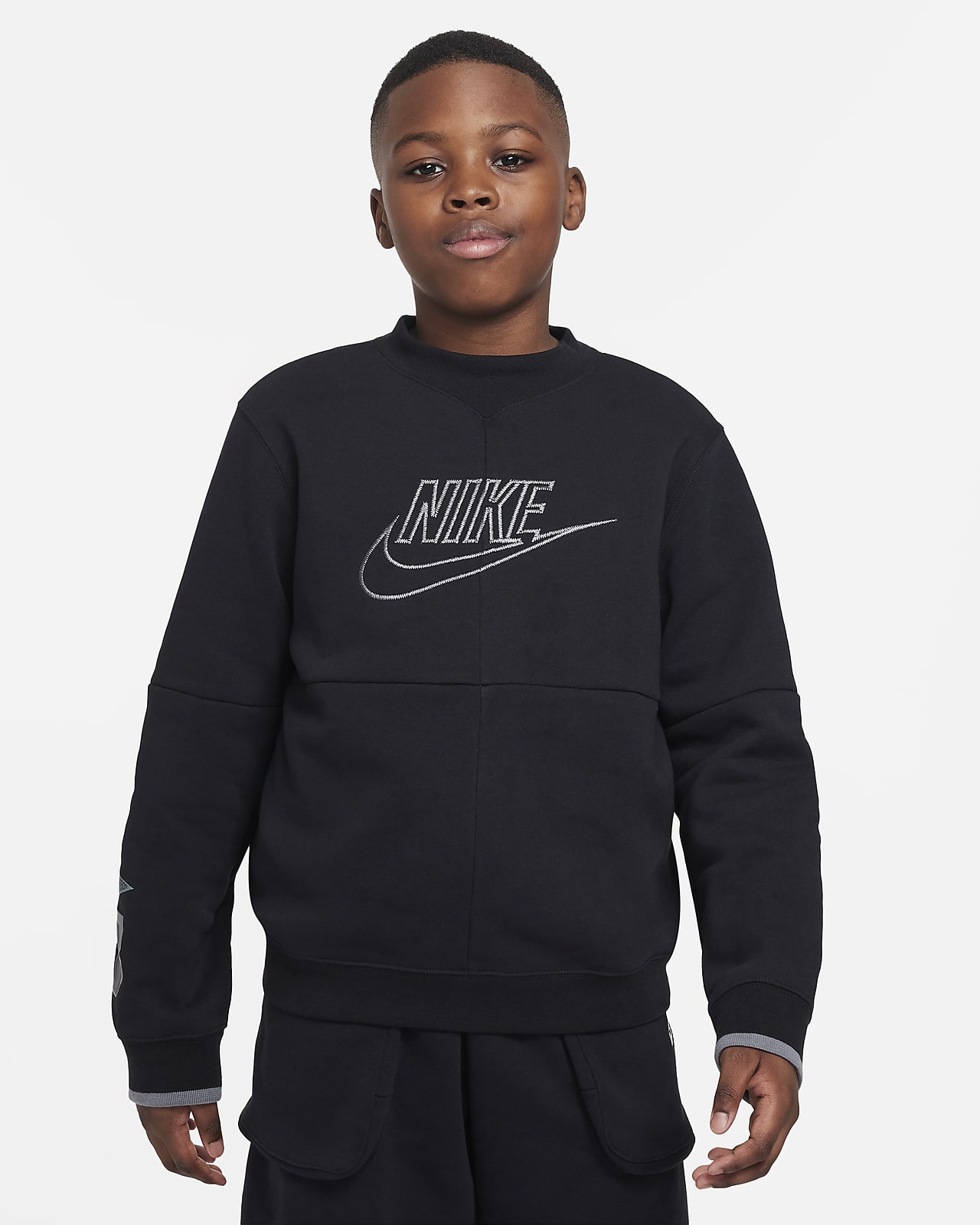 Nike Sportswear Big Kids' (Boys') Amplify Sweatshirt (Extended Size)