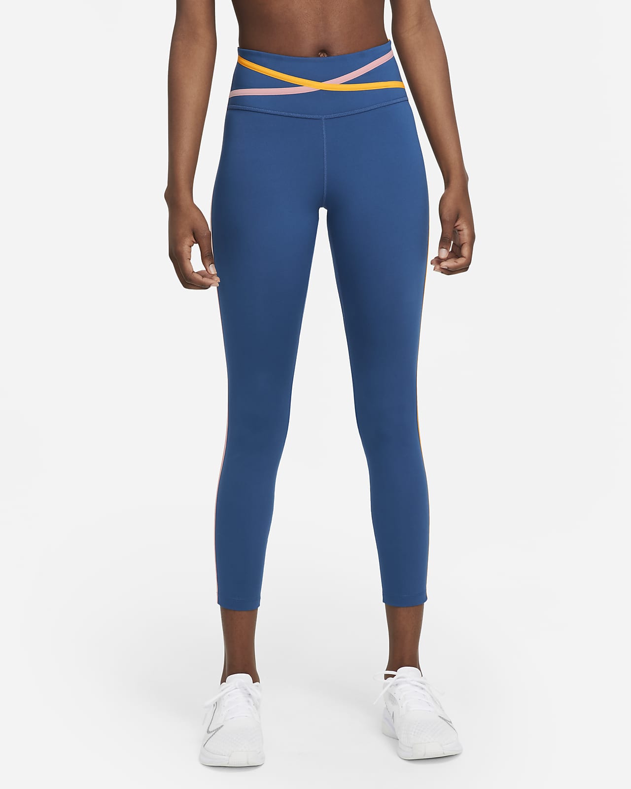 Nike Dri-FIT One Women's Mid-Rise 7/8 Taped Leggings. Nike NZ