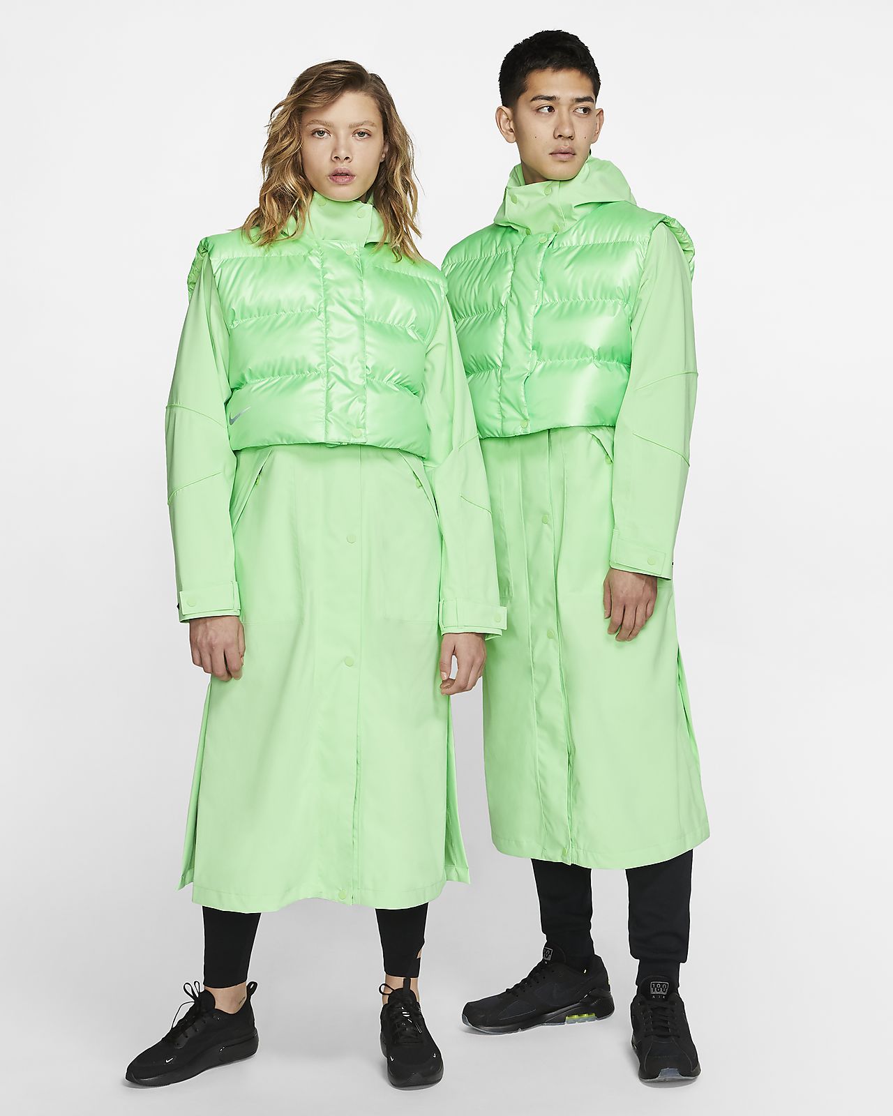 green nike coat