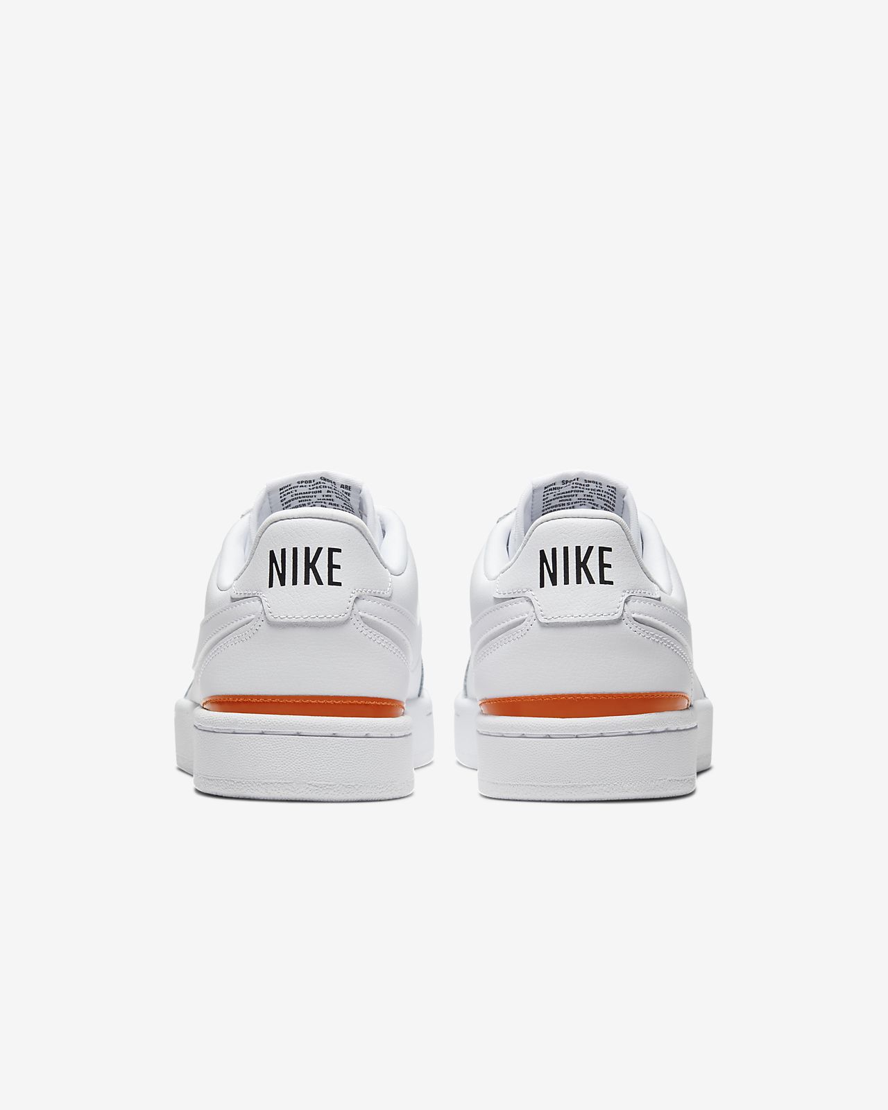 nike orange and white shoes