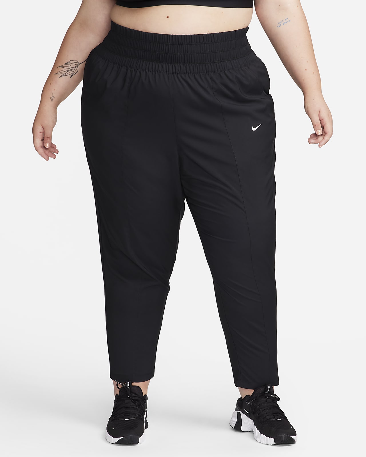 กางเกงขายาวเอวสูงพิเศษผู้หญิง Nike Dri-FIT One (พลัสไซส์)