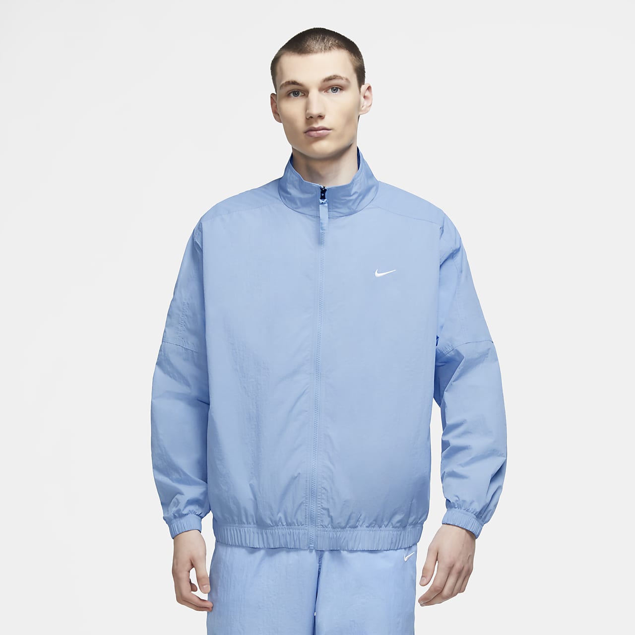 nike white track jacket