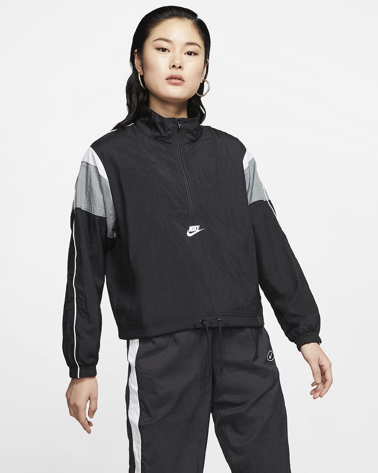 Women's nike sportswear woven heritage wind jacket Clearance