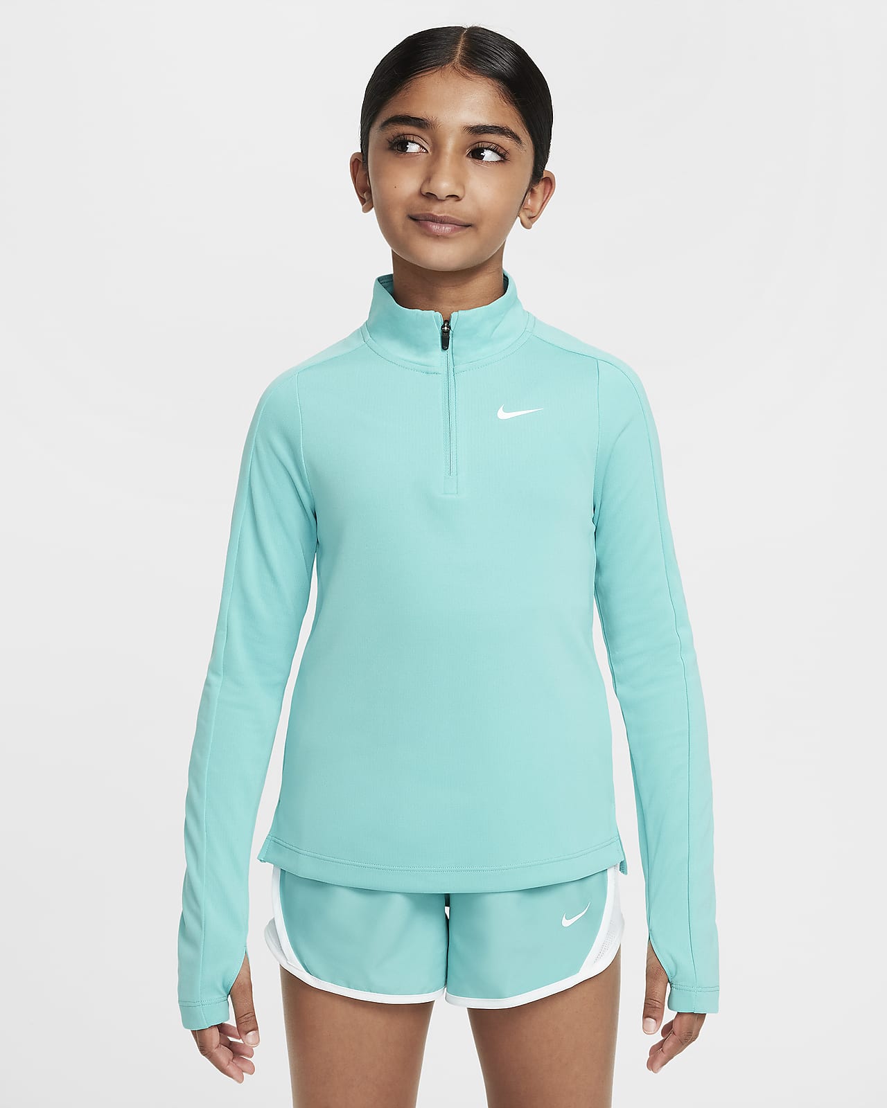 Nike Dri-FIT Big Kids' (Girls') Long-Sleeve 1/2-Zip Top