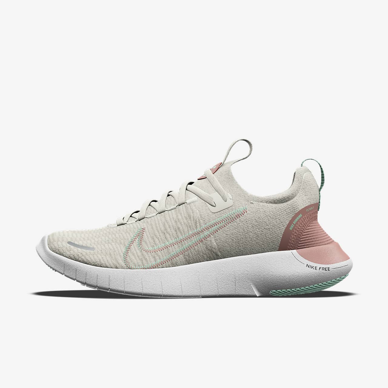 Specialdesignad löparsko för hårt underlag Nike Free RN By You för kvinnor