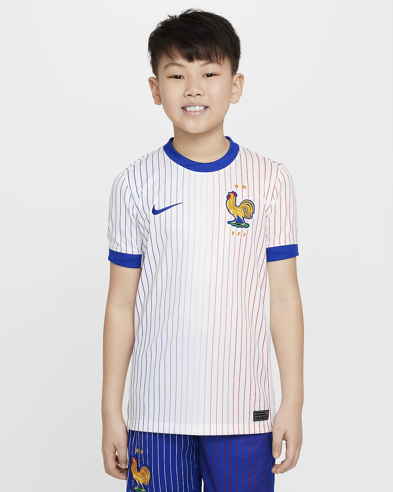 Segunda equipación Stadium FFF 2024/25 (Selección masculina) Camiseta de fútbol tipo réplica Nike Dri-FIT - Niño/a