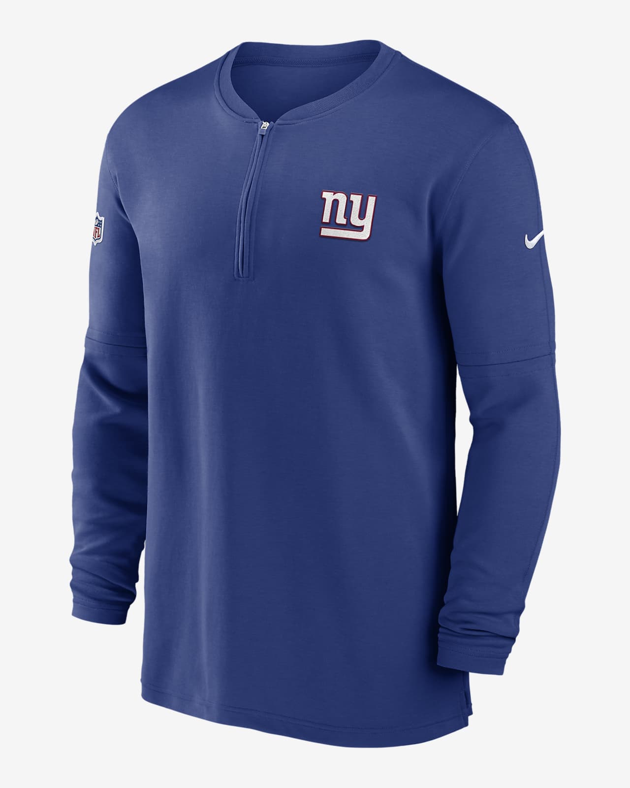 New York Giants Sideline Men’s Nike Dri-FIT NFL 1/2-Zip Long-Sleeve Top