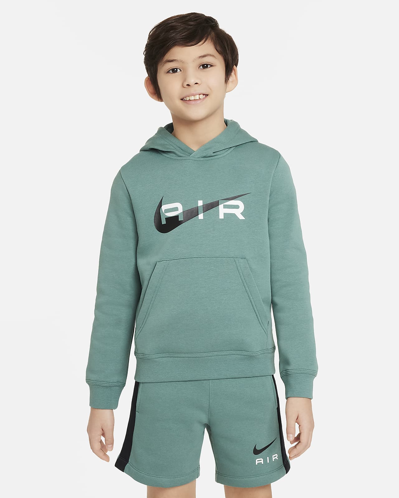 Flísová mikina Nike Air s kapucí pro větší děti