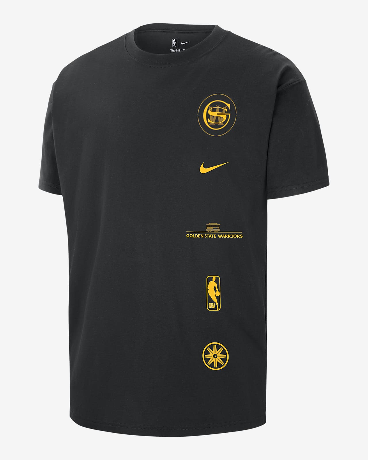 Golden State Warriors 2023/24 City Edition Men's Nike NBA Courtside Max90 T-Shirt