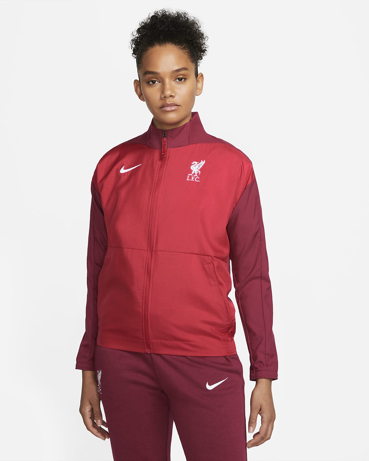 Chamarra de fútbol Nike Dri-FIT para mujer Liverpool FC