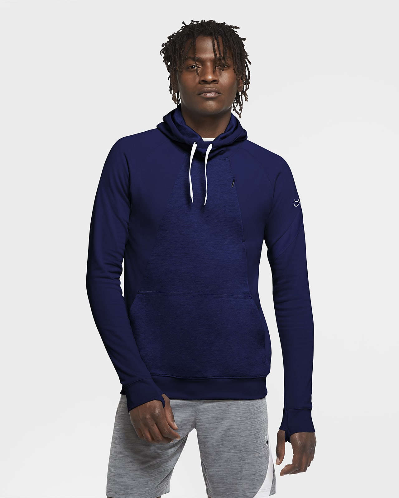 nike hoodie with thumb holes mens