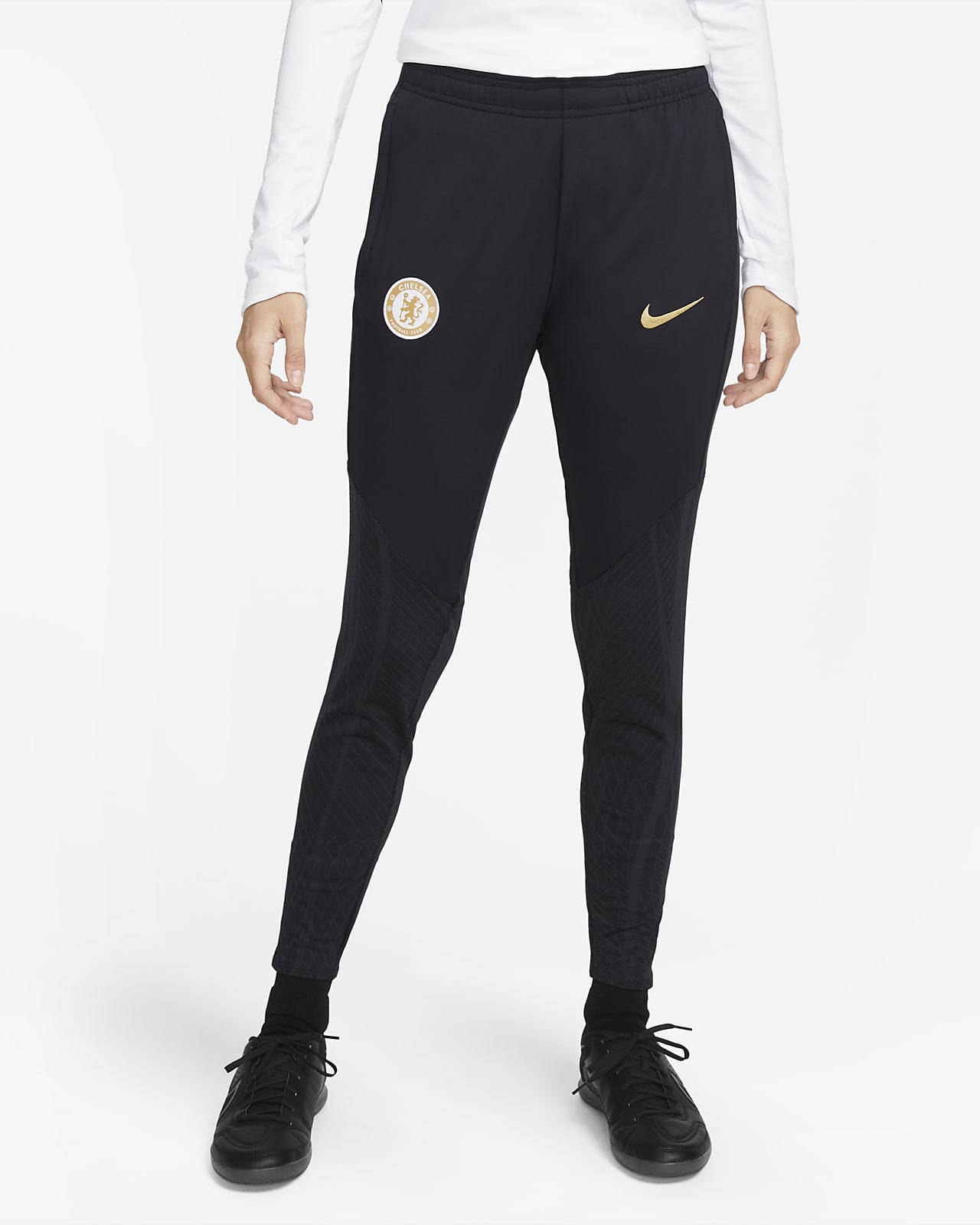 Chelsea FC Strike Pantalons de futbol Nike Dri-FIT de teixit Knit - Dona