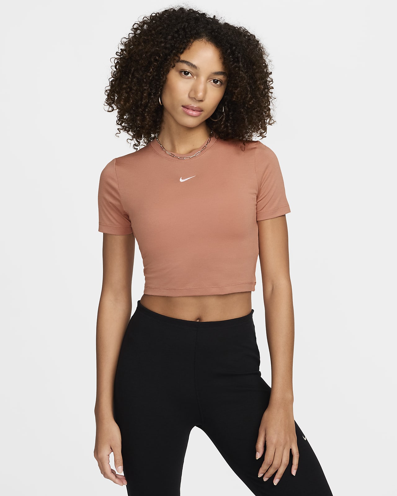 Playera slim cropped para mujer Nike Sportswear Essential
