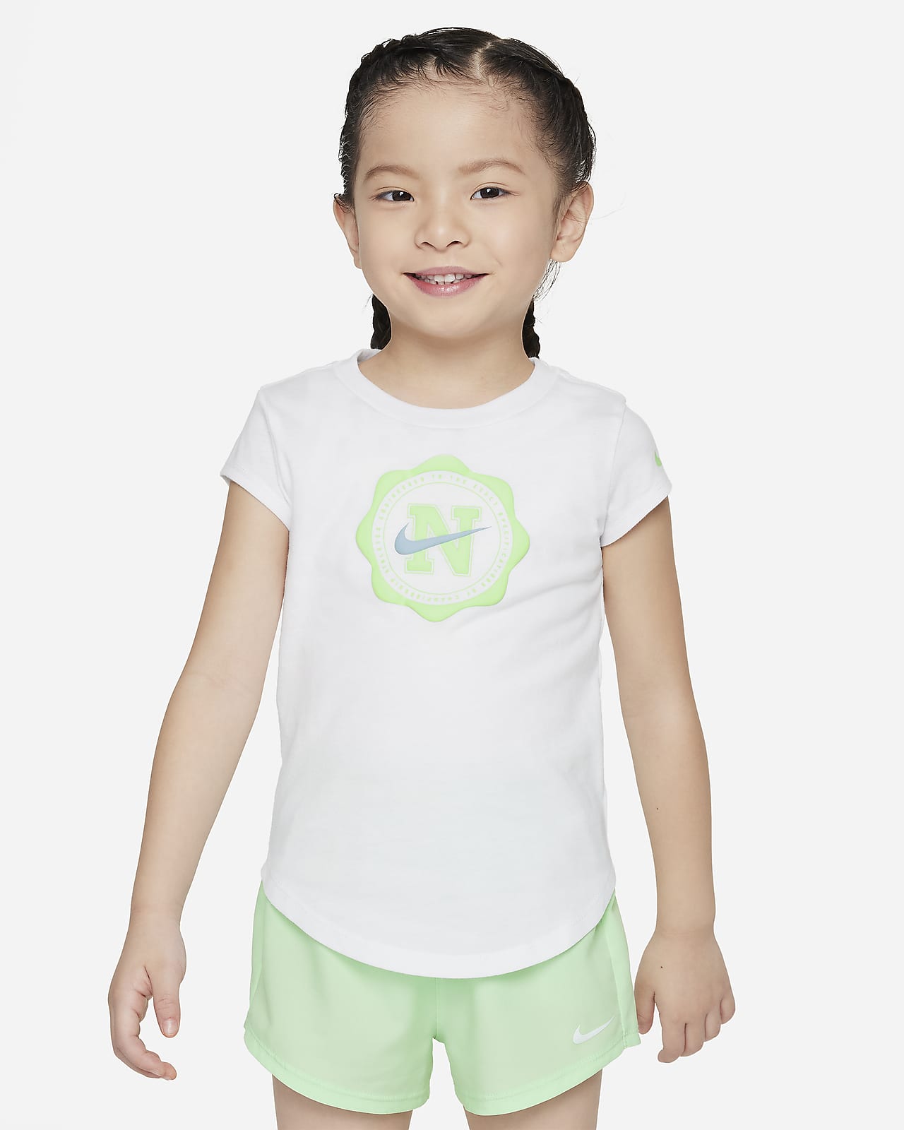 T-shirt Nike Prep in Your Step med tryck för små barn