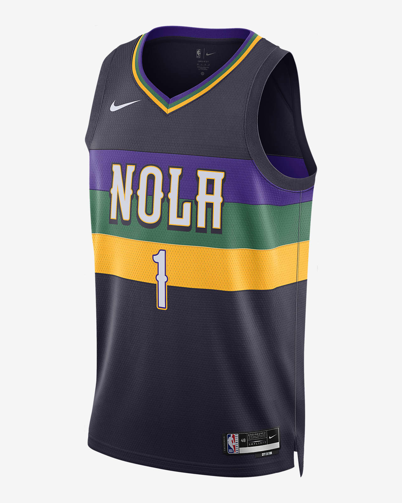 Zion Williamson New Orleans Pelicans City Edition Nike Dri-FIT NBA Swingman Jersey