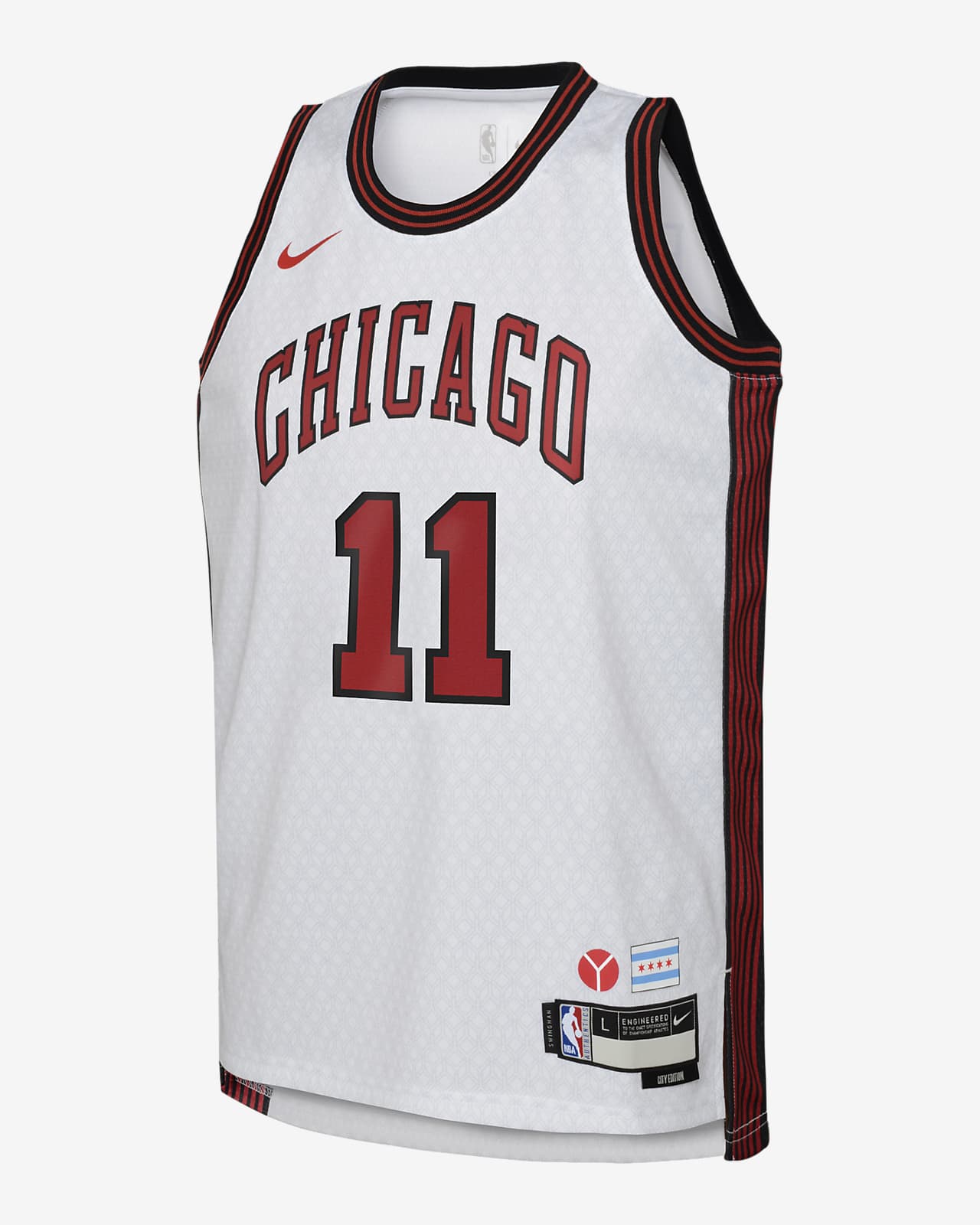 Demar Derozan Chicago Bulls City Edition Nike Swingman NBA-jersey met Dri-FIT voor kids
