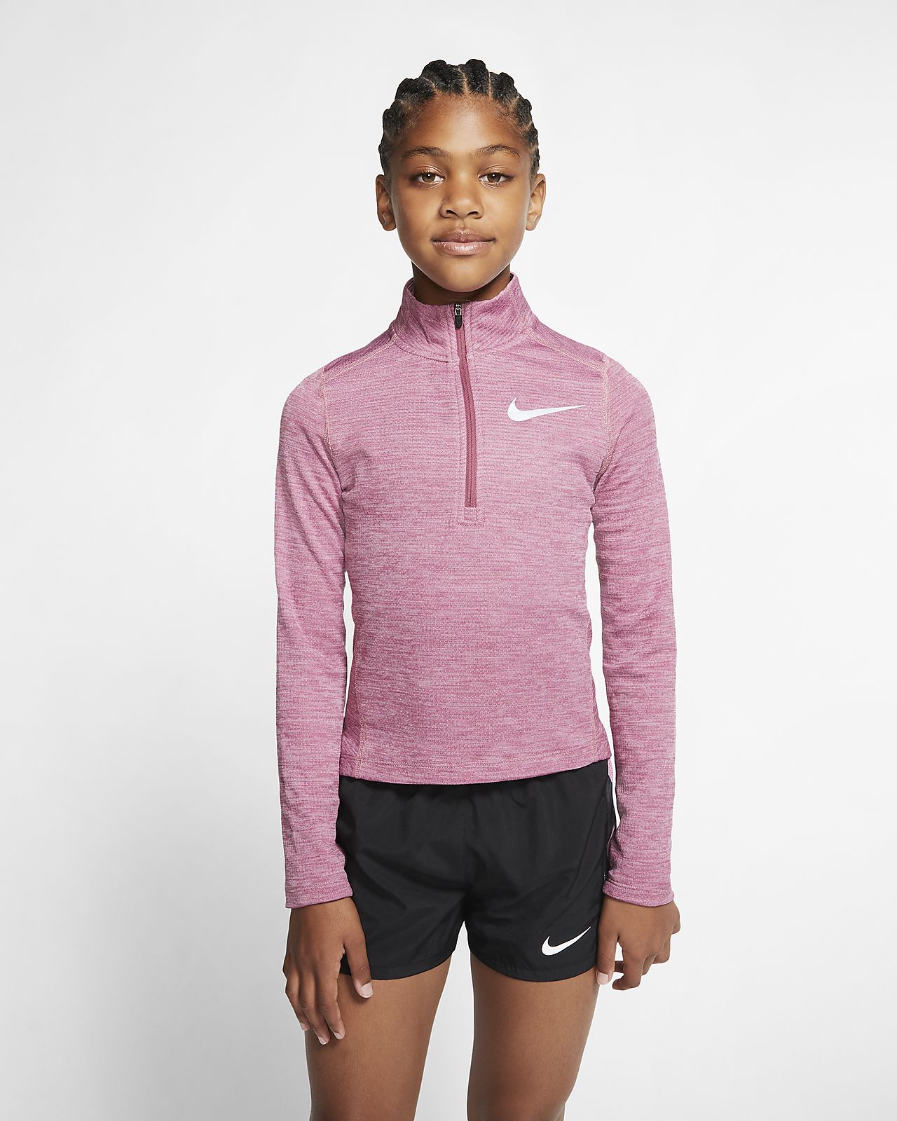 nike running zip up