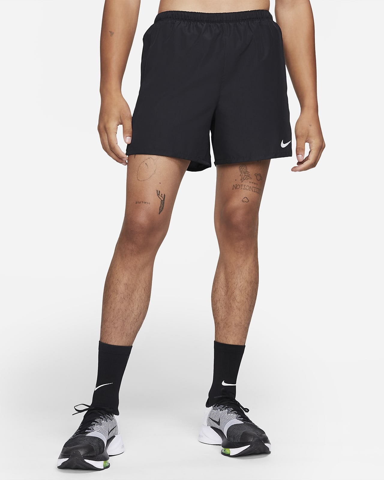 Calções de running forrados com slip de 13 cm Nike Challenger para homem